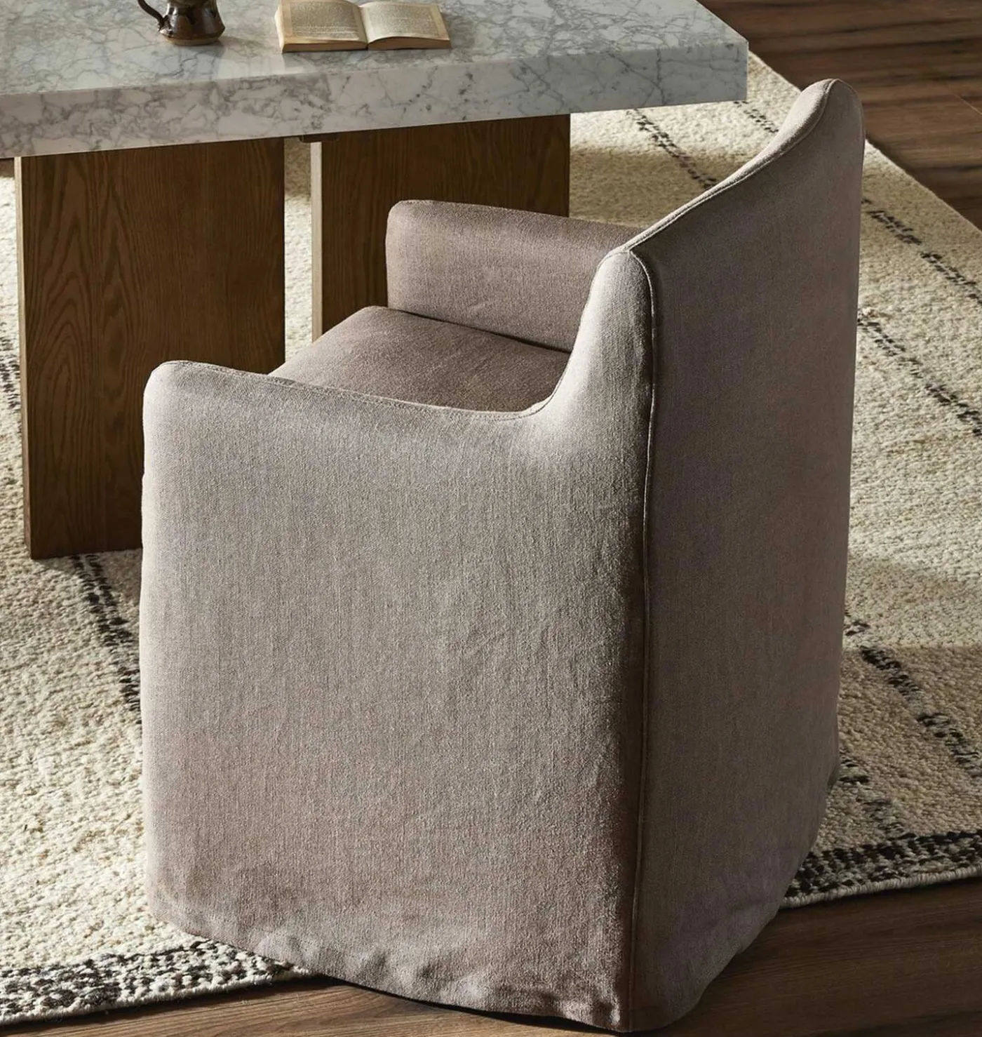 Adak Slipcovered Dining Chair