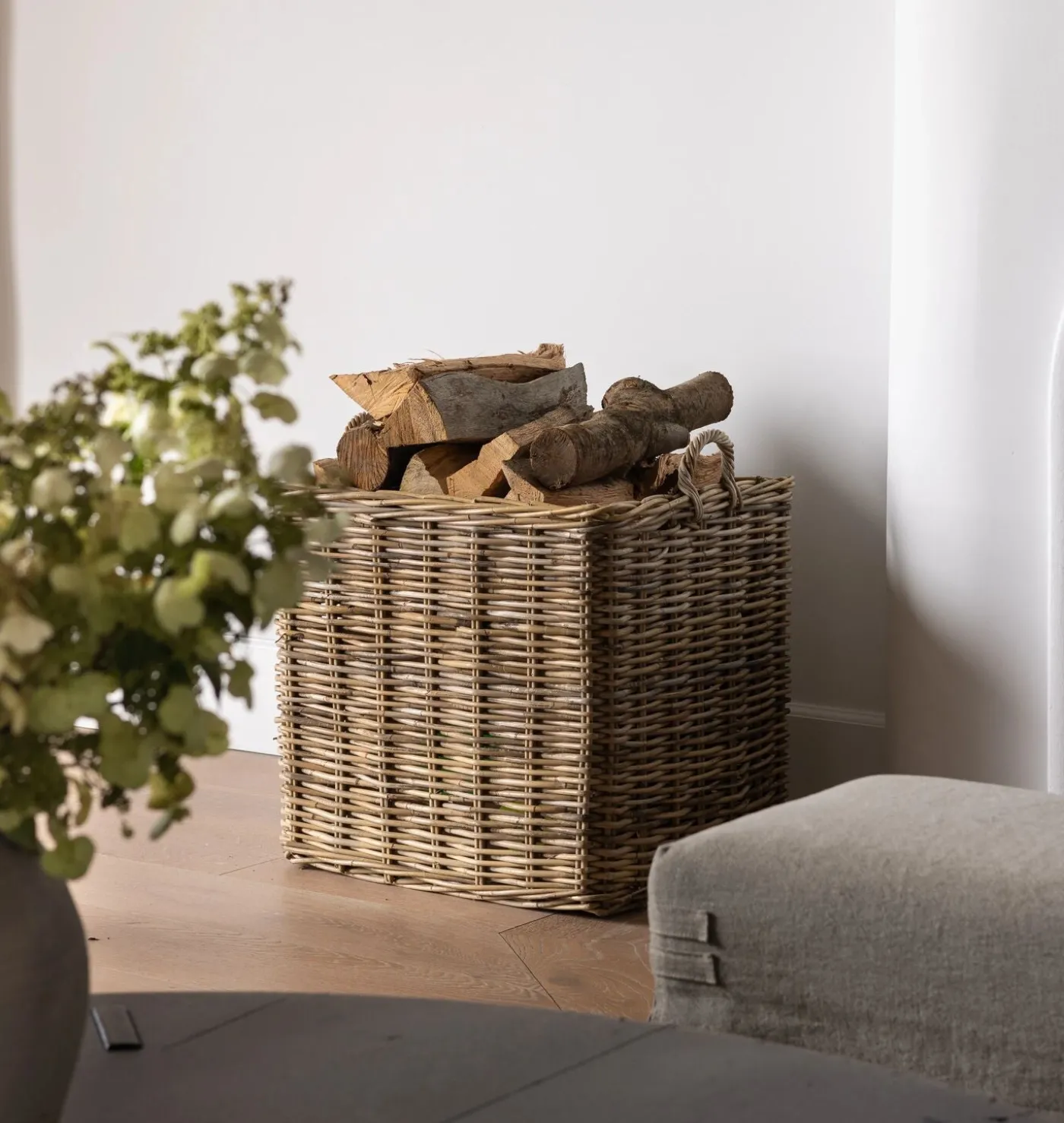 Arielle Wicker Floor Basket