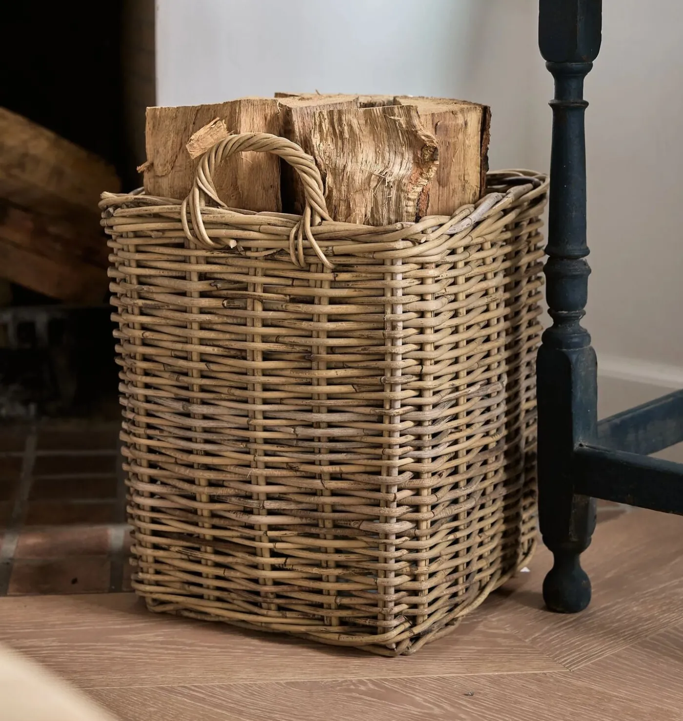 Arielle Wicker Floor Basket