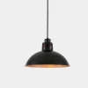 Bessemer Vintage Black and Copper Pendant Light