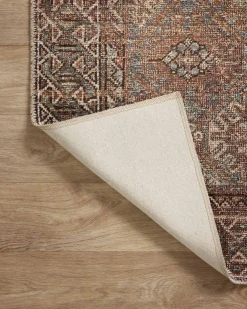 Billie BIL-04 Aqua / Rust Area Rug