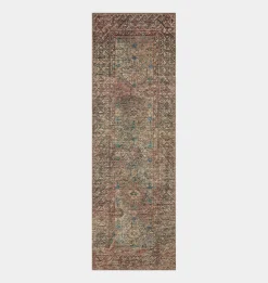 Billie BIL-04 Aqua / Rust Area Rug