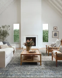 Billie BIL-05 Denim / Blush Area Rug