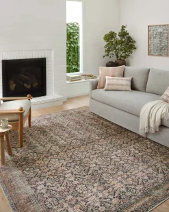 Billie BIL-01 Ink / Salmon Area Rug