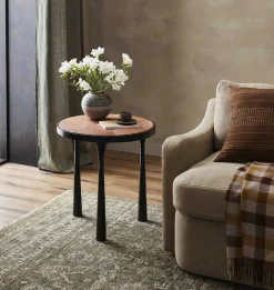 Billings Hammered Iron End Table