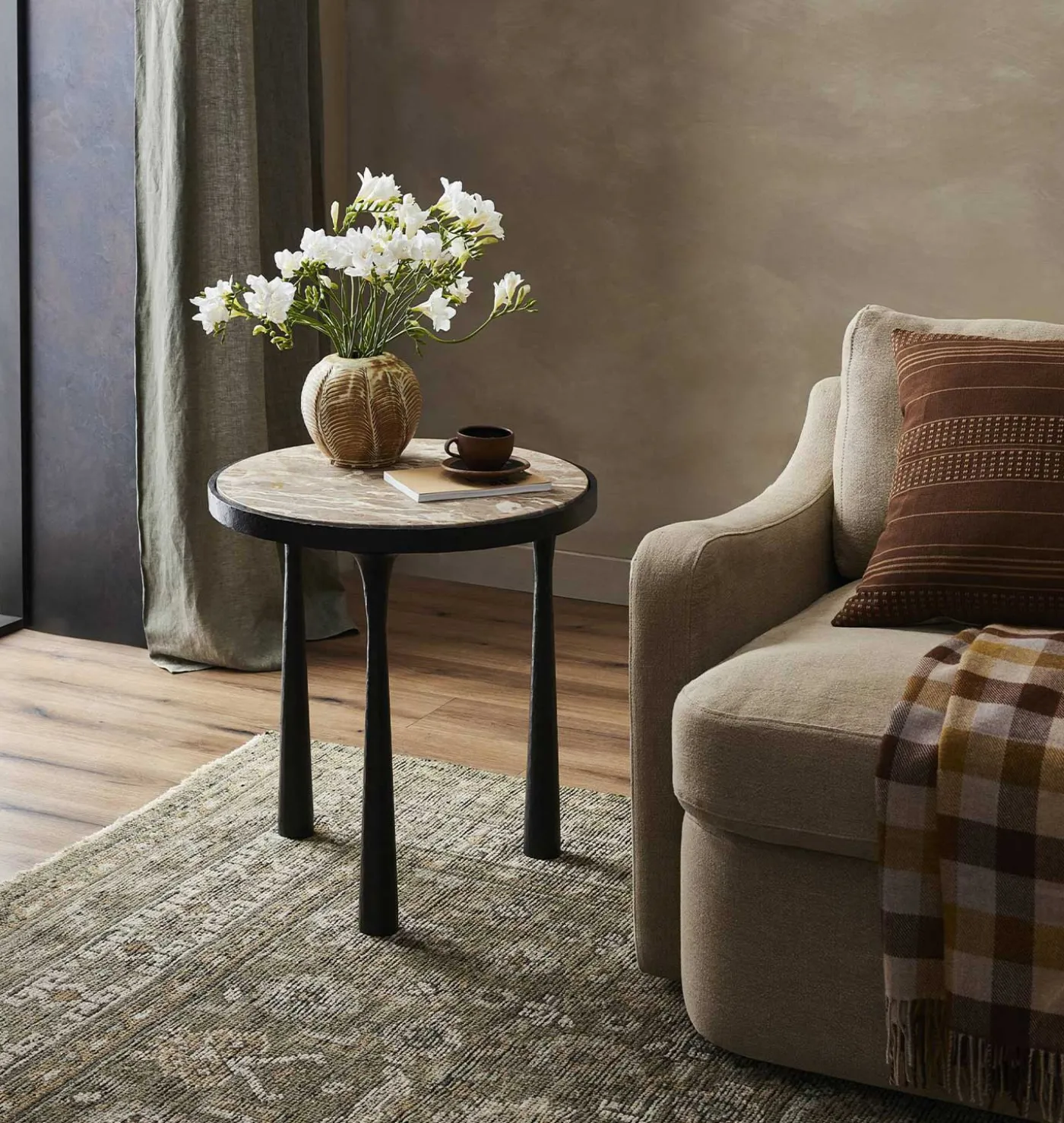 Billings Hammered Iron End Table