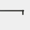 Black Curved Curtain Rod 78"-150"