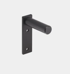 Black Curved Curtain Rod 78