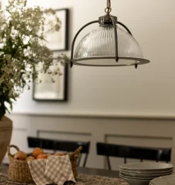 Bousta Industrial Holophane Pendant Light