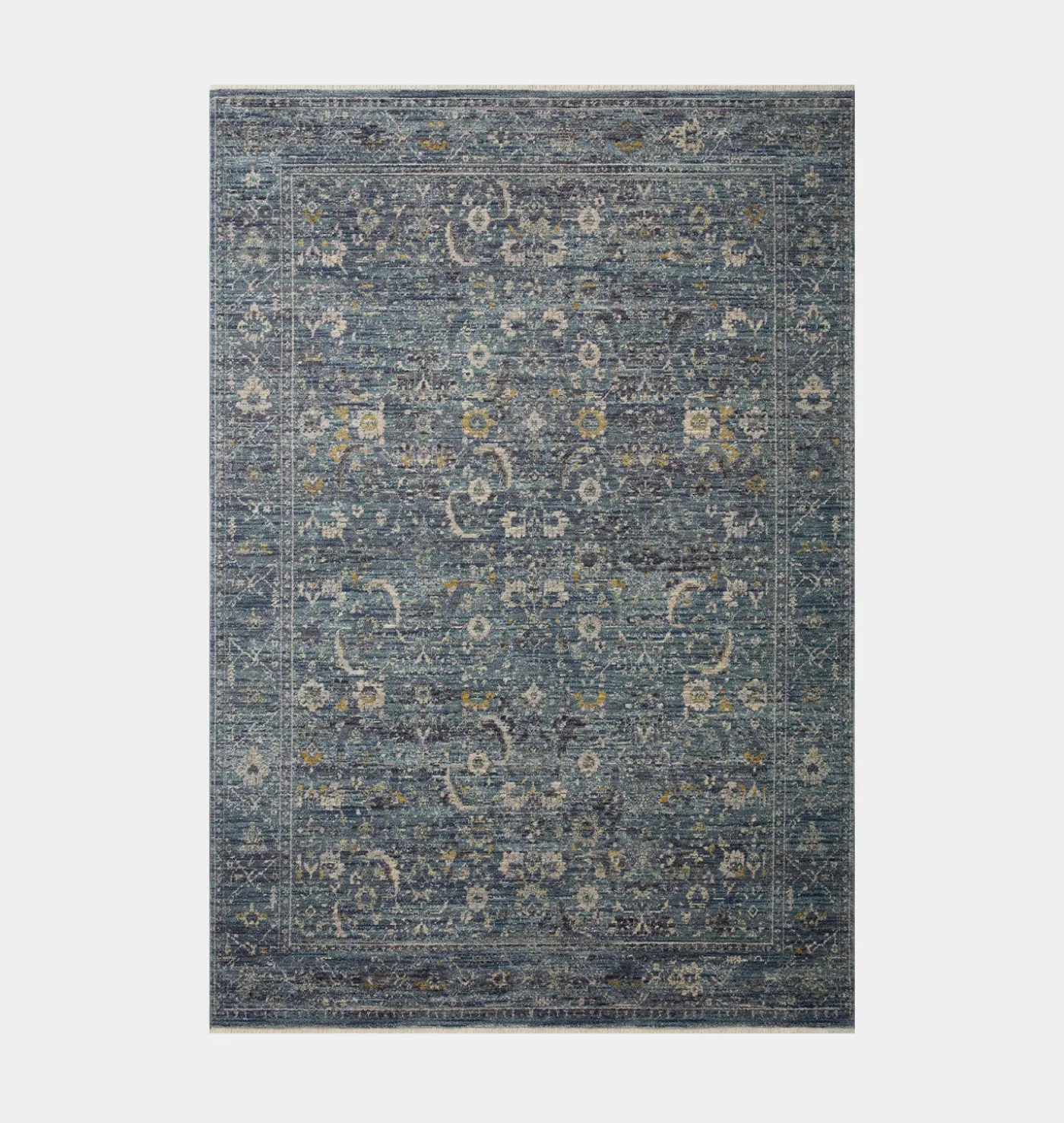 Bradbury BRU-03 Ocean / Gold Area Rug