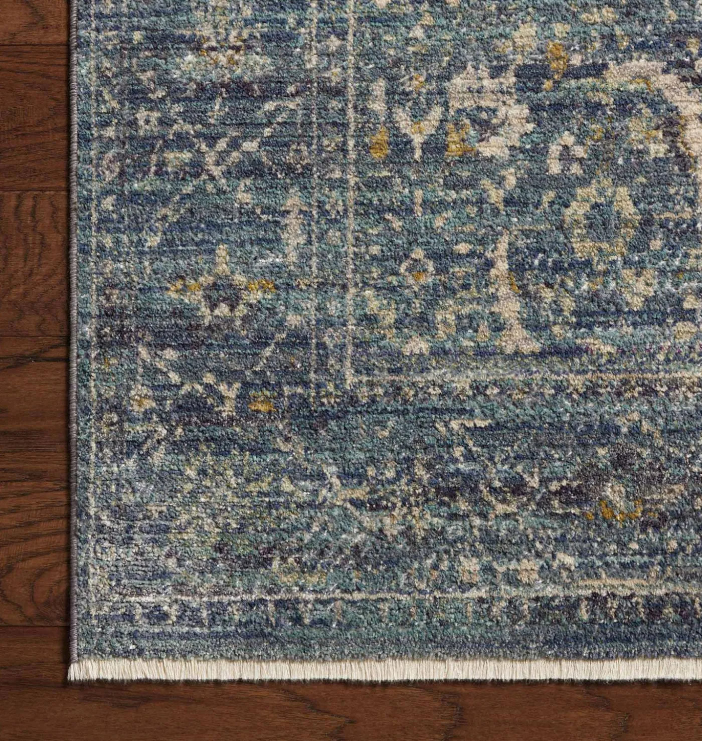 Bradbury BRU-03 Ocean / Gold Area Rug