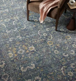 Bradbury BRU-03 Ocean / Gold Area Rug