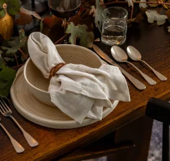 Braided Leather Napkin Ring S/2