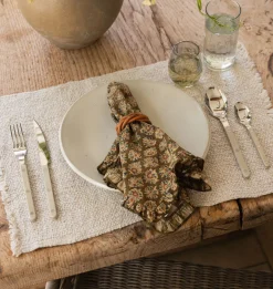 Braided Leather Napkin Ring S/2