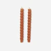 Braided Taper Candle S/2