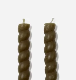 Braided Taper Candle S/2