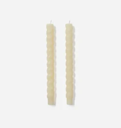 Braided Taper Candle S/2