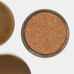 Brass Coaster Set