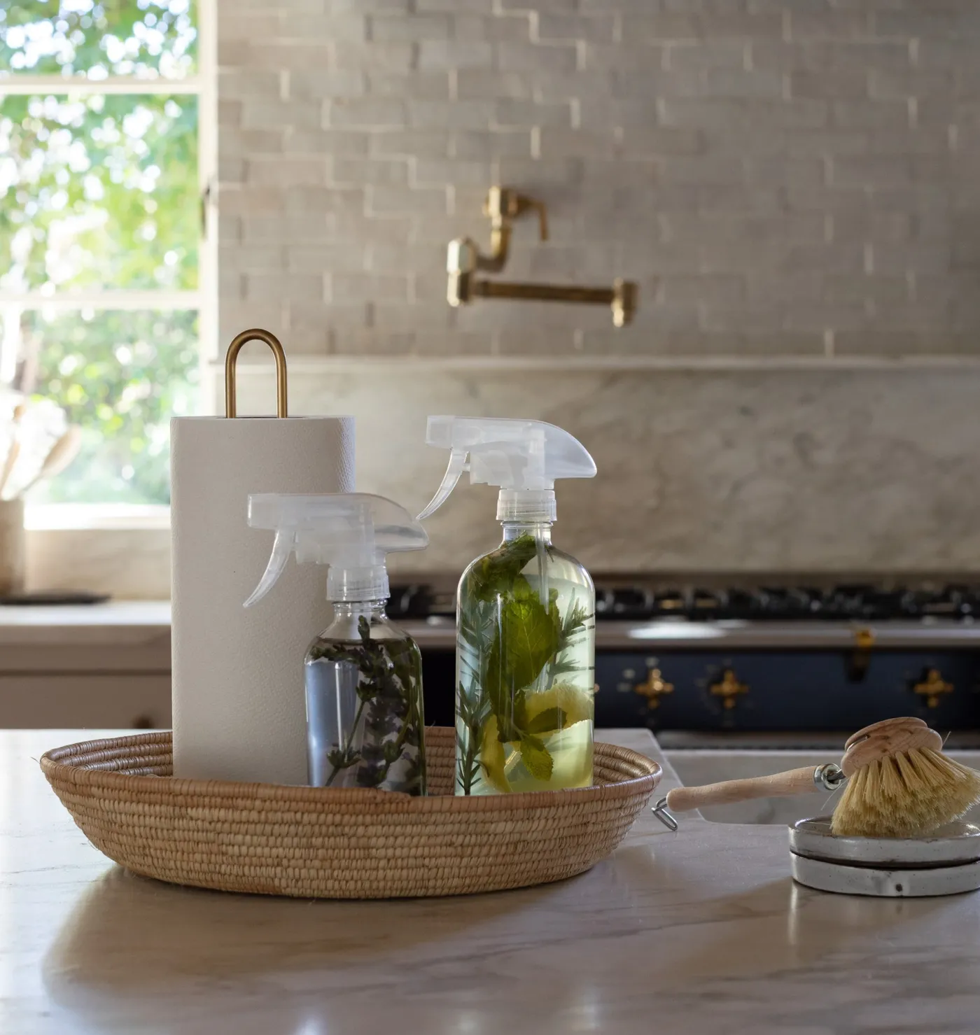 Brass Paper Towel Holder