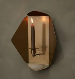 Brass Wall Candle Holder