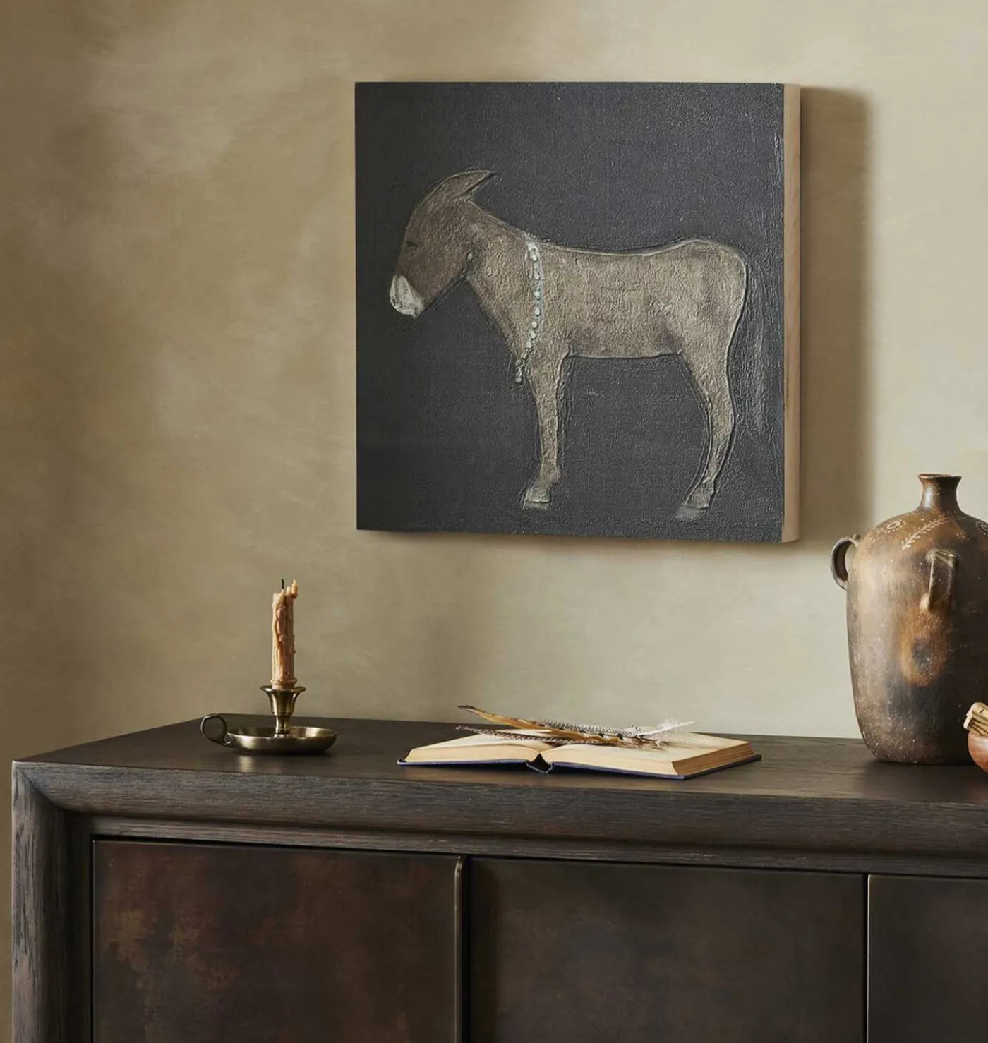 Burro Noche by Paul Meyer Framed Print