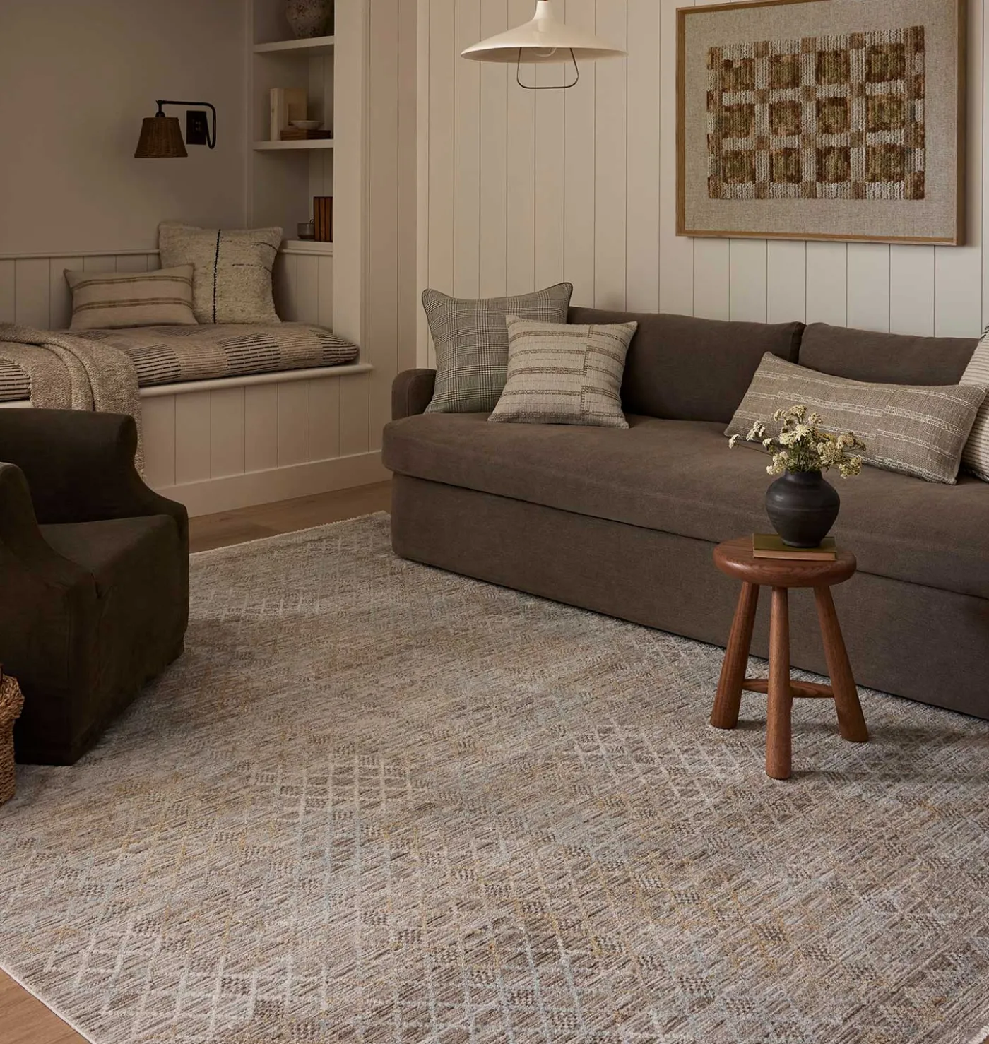 Cali CIL-03 Taupe / Multi Area Rug