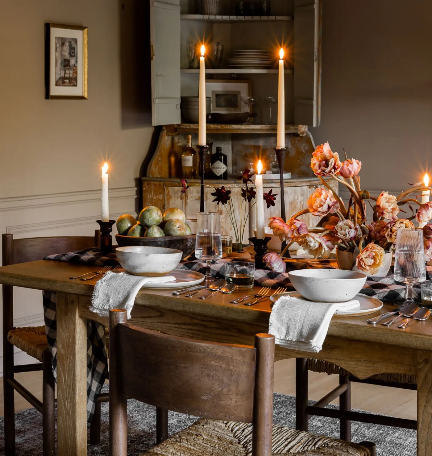 Canvas Vintage Tablecloth