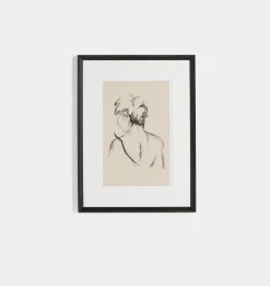 Charcoal Her by Brittney Schulz Framed Print