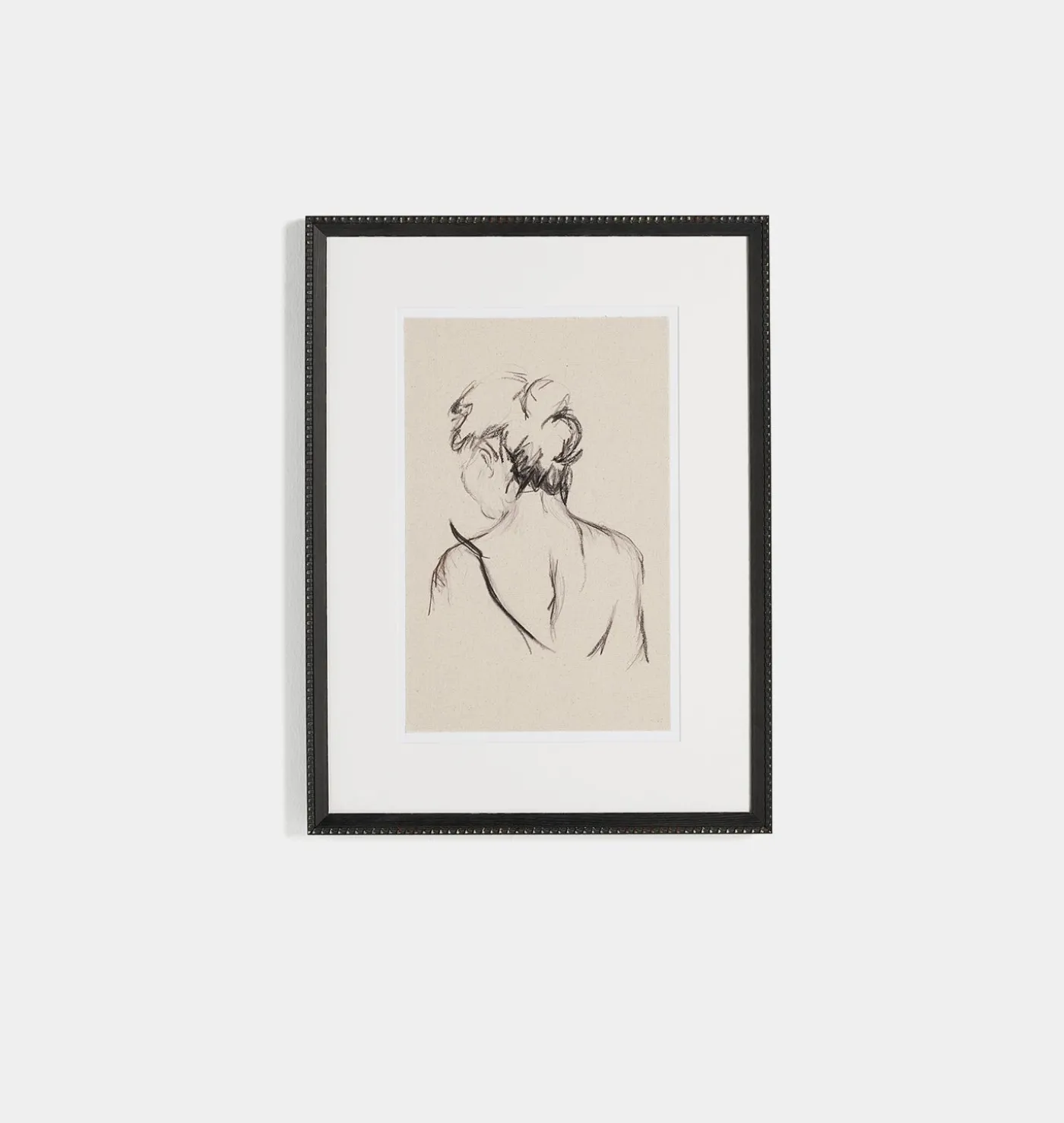Charcoal Her by Brittney Schulz Framed Print