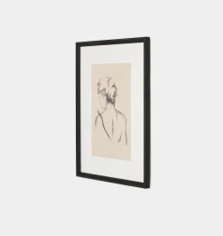 Charcoal Her by Brittney Schulz Framed Print