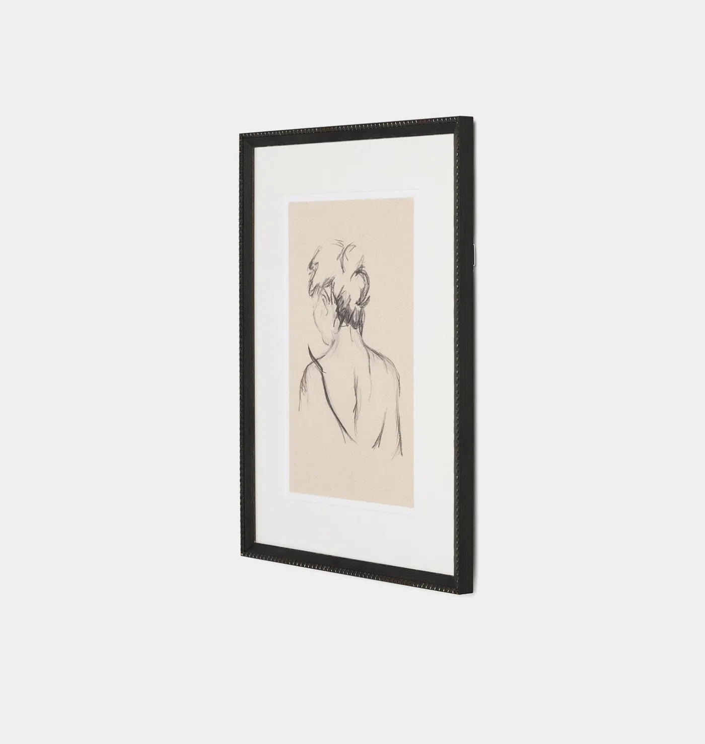 Charcoal Her by Brittney Schulz Framed Print