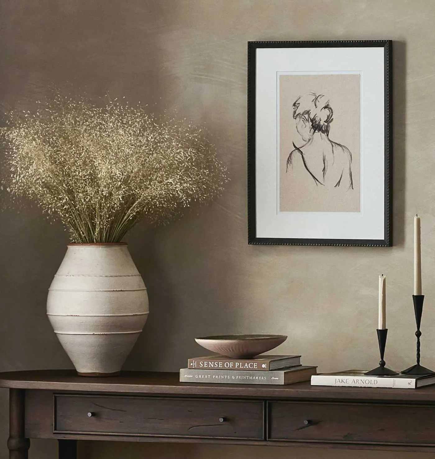 Charcoal Her by Brittney Schulz Framed Print