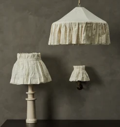 Checked Cotton Pendant Lamp Shade