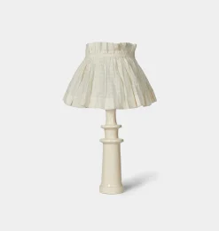 Checked Cotton Table Lamp