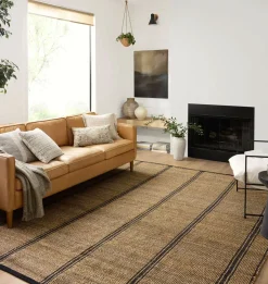 Colton CON-01 Natural / Black Area Rug