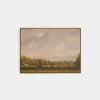 Country Lake House by Lori Marie Framed Print