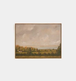 Country Lake House by Lori Marie Framed Print