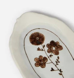 Cream Oval Catchall Tray