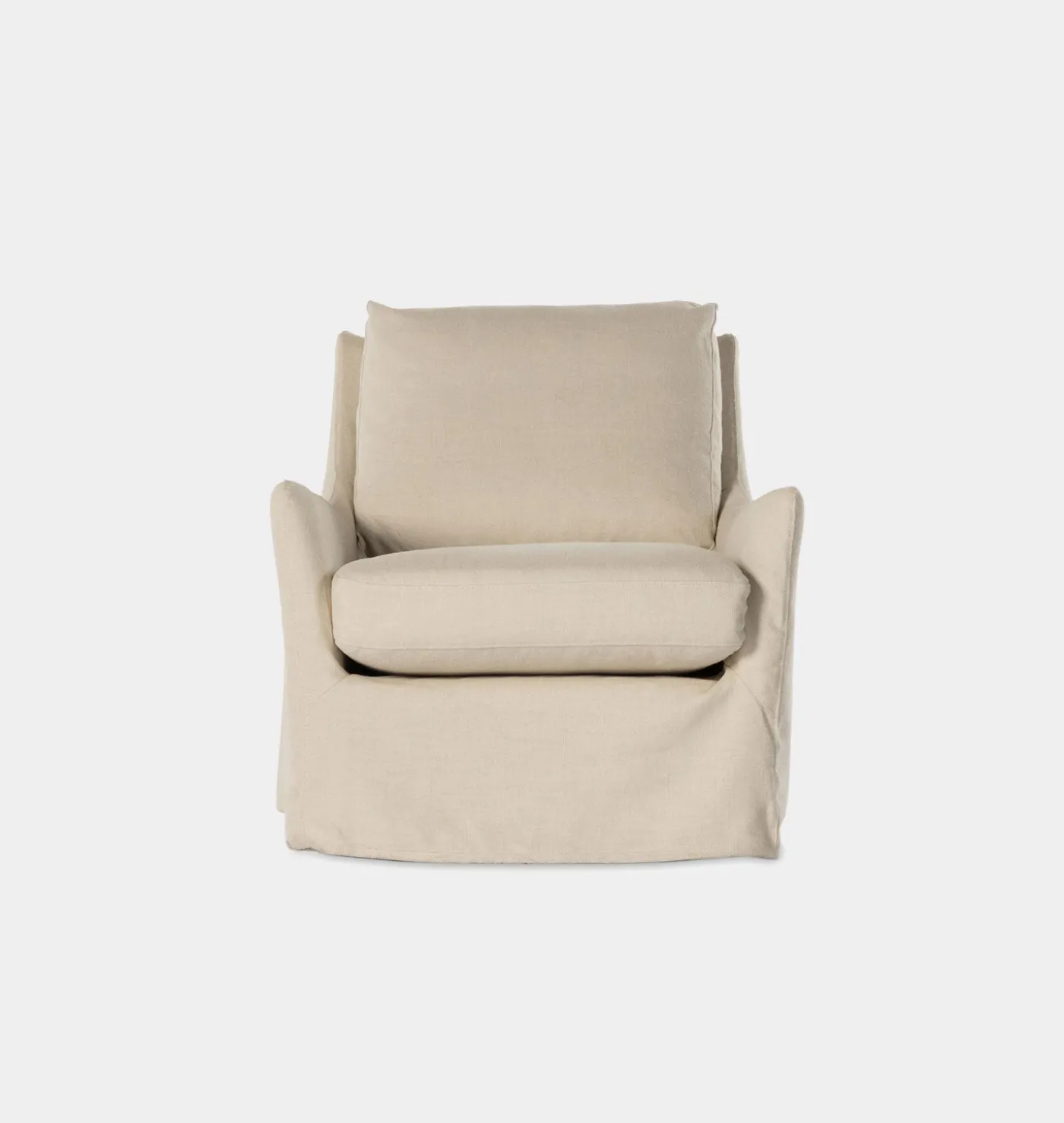 Danny Slipcovered Swivel Armchair