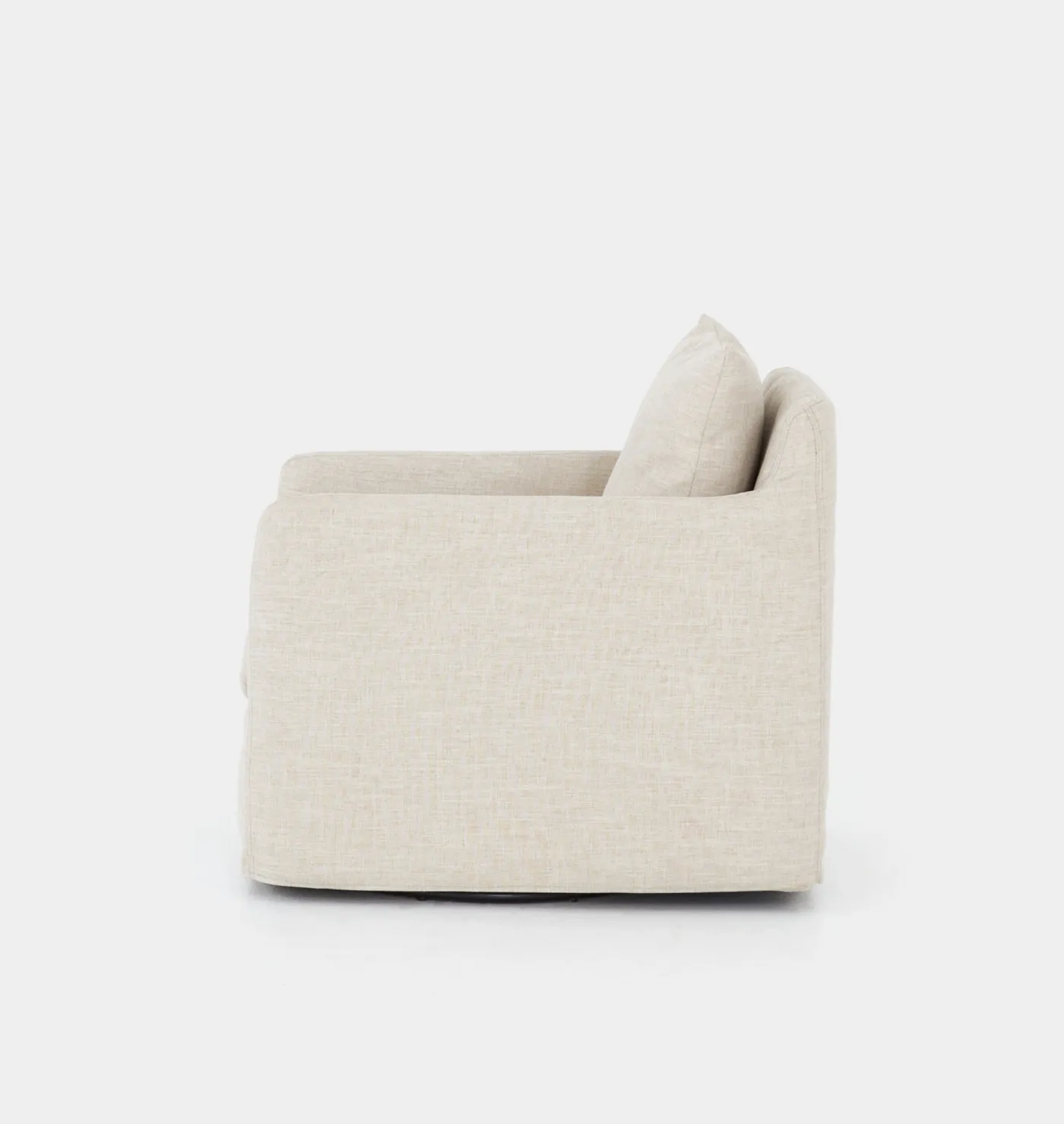 Douglas Slipcovered Swivel Chair