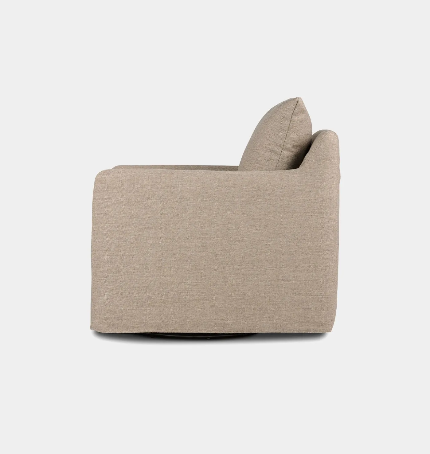 Douglas Slipcovered Swivel Chair