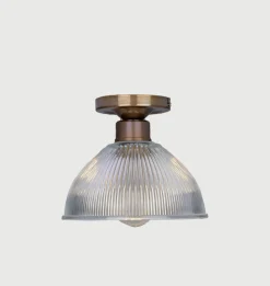 Erbil Prismatic Glass Flush Ceiling Light