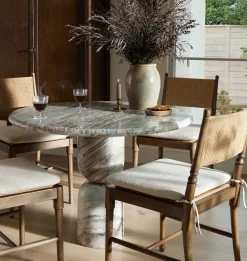 Figueroa Round Marble Dining Table