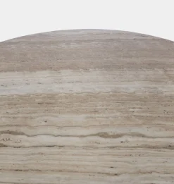 Figueroa Round Travertine Dining Table