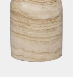 Figueroa Round Travertine Dining Table