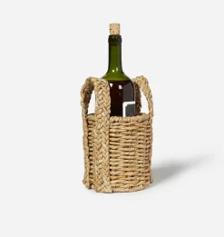Gambrel Seagrass Wine Caddy