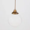 Gentry Opal Glass Globe Pendant Light