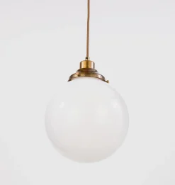 Gentry Opal Glass Globe Pendant Light