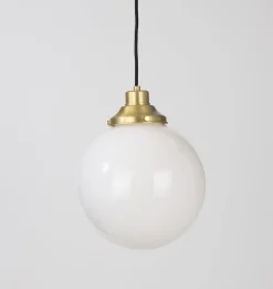 Gentry Opal Glass Globe Pendant Light
