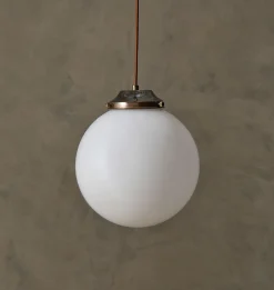 Gentry Opal Glass Globe Pendant Light